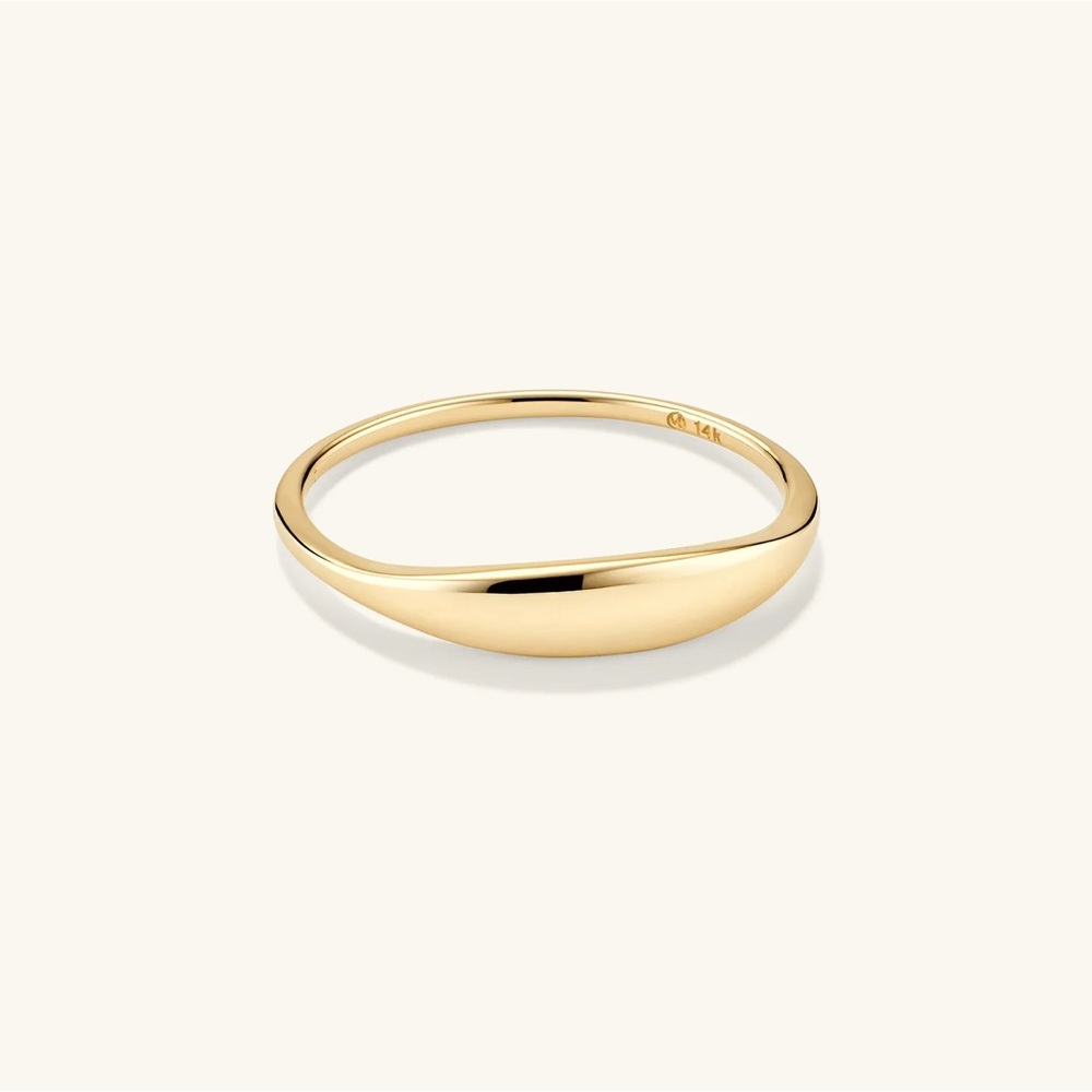 Mejuri Slim Signet Ring